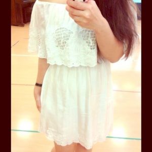 Free People White Off the shoulder Dress
